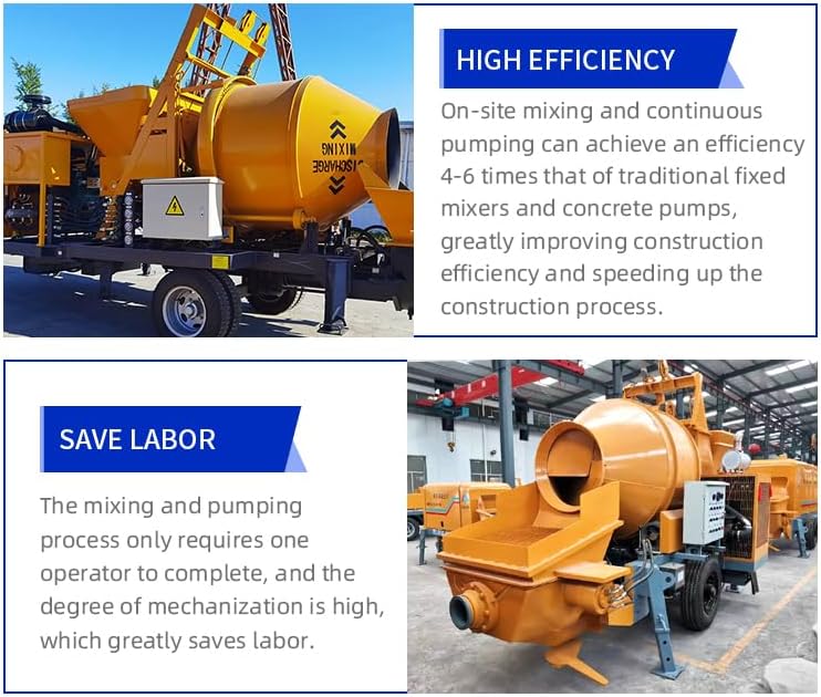 high efficiency portable concrete mixer pump,should I buy a concrete mixer pump,concrete mixer pump vs truck mixer,portable concrete mixer pump worth buying,best concrete mixer pump for slab pouring,hydraulic concrete mixer pump pros cons performance testing and real-world results