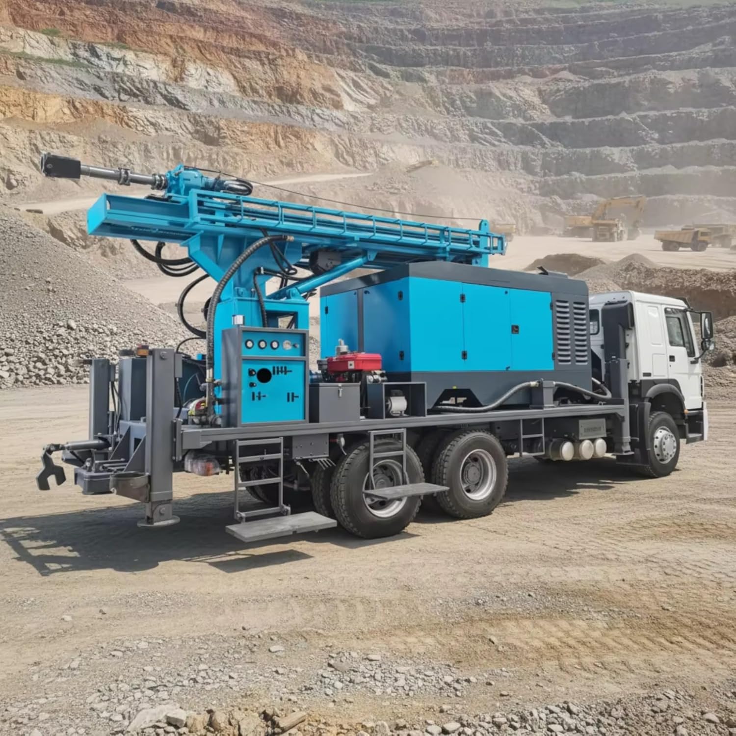 truck mounted drilling rig worth buying,best truck mounted water well drilling rig,hydraulic borehole drilling machine pros cons,truck mounted drilling rig vs trailer rig,should i buy a truck mounted well drill,truck mounted drilling rig for rural water projects unboxing and complete package contents