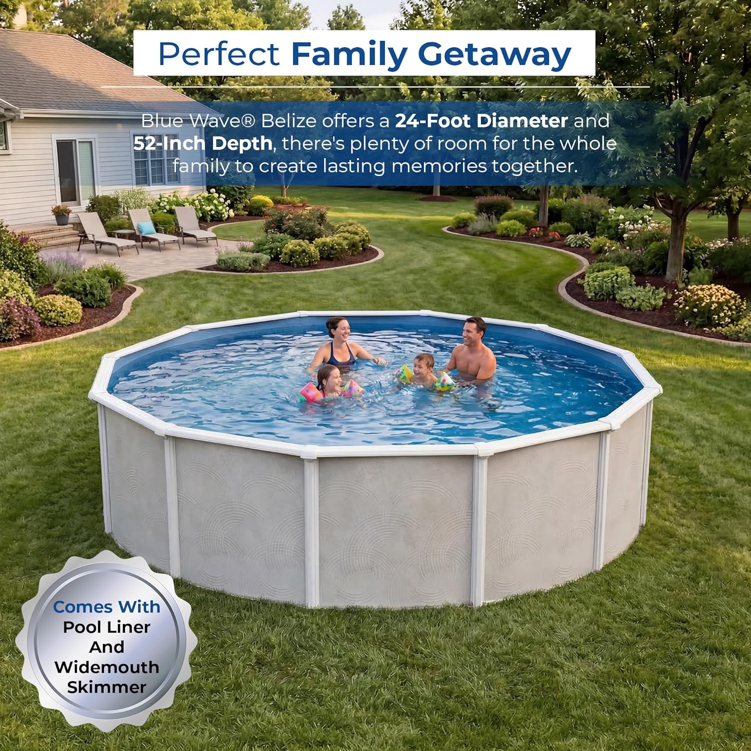 Blue Wave Belize pool review,Blue Wave Belize 24-ft round pool review,Blue Wave Belize above ground pool review pros cons,Blue Wave Belize pool review and rating,Blue Wave Belize steel wall pool review honest opinion,Blue Wave Belize above ground pool review verdict unboxing and complete package contents