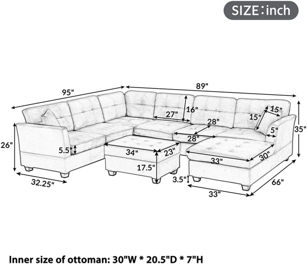 Step-by-step guide for DUYHBAWRS sectional sofa review,U-style upholstery sofa review and rating,is DUYHBAWRS sectional worth buying,sectional sofa with storage ottoman review pros cons,DUYHBAWRS sofa review honest opinion,DUYHBAWRS U-shaped sofa review verdict - complete tutorial