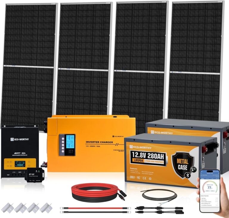 Image 1 of ECO-WORTHY 7.168KWH 800W solar panel kit review