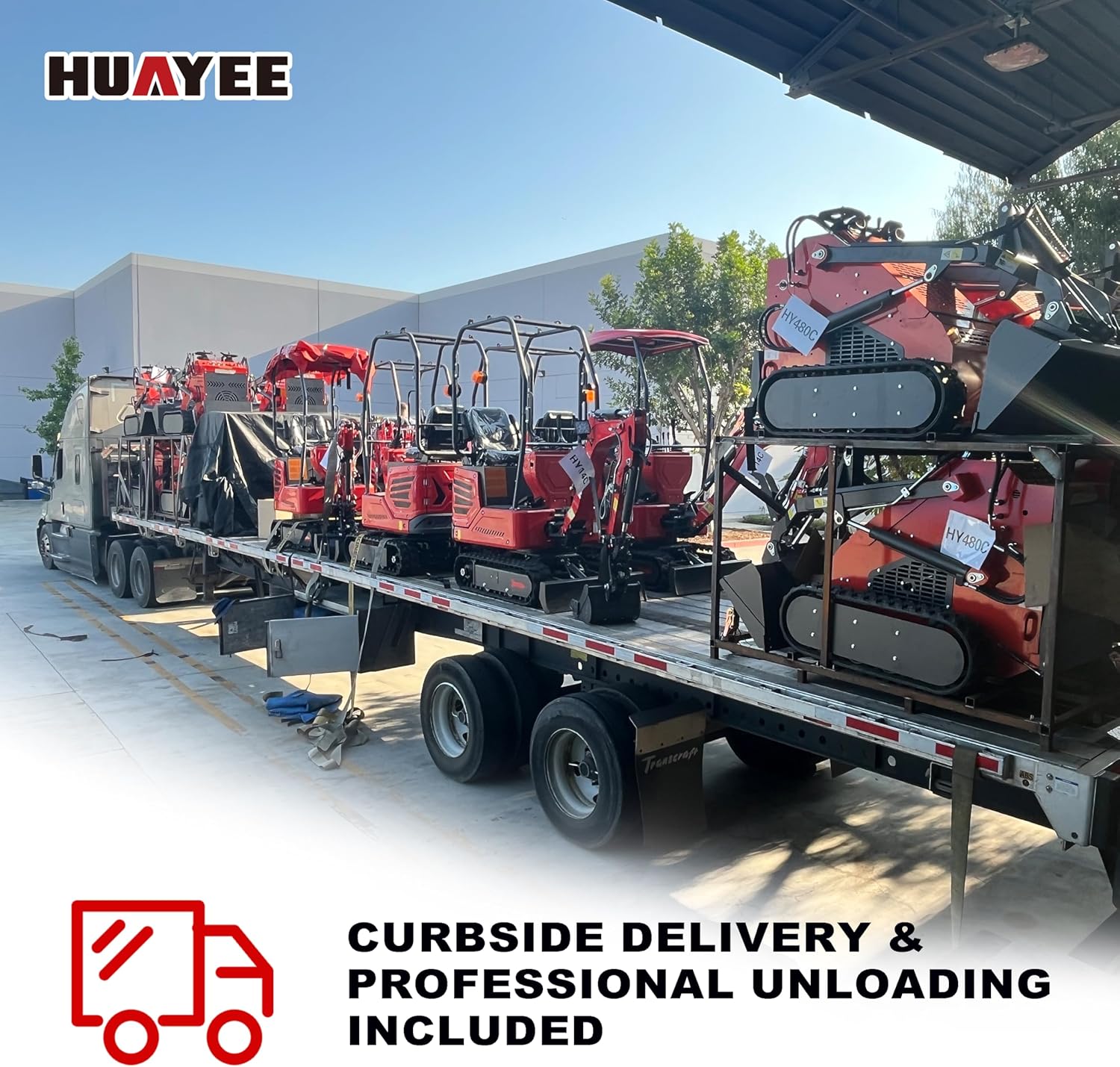 HUAYEE HY480C mini skid steer review,mini skid steer pros cons,stand on skid steer vs track,HY480C worth buying,best mini skid steer for soft ground,should I buy a HUAYEE skid steer unboxing and complete package contents