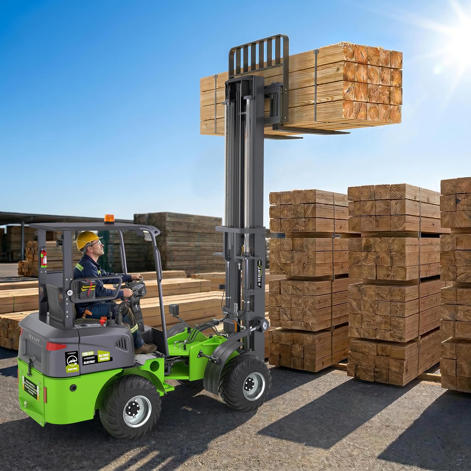 Step-by-step guide for TEXLIFT all-terrain electric forklift review,2650 lb electric forklift pros cons,best 4WD off-road pallet stacker,lithium battery forklift worth buying,TEXLIFT rough terrain forklift performance,should I buy TEXLIFT electric lift truck - complete tutorial