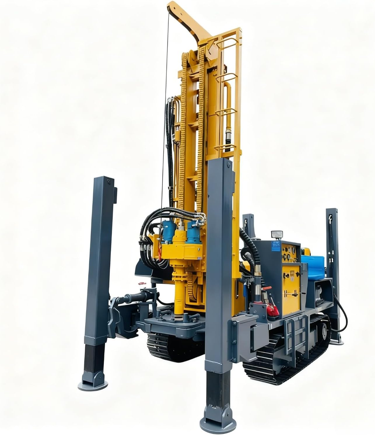 buy dual power water air drilling rig,should I buy a dual power drilling rig,dual power drilling rig vs single power,dual power water air drilling rig pros cons,dual power drilling rig worth buying,best tracked hydraulic drilling rig - detailed features and technical specifications
